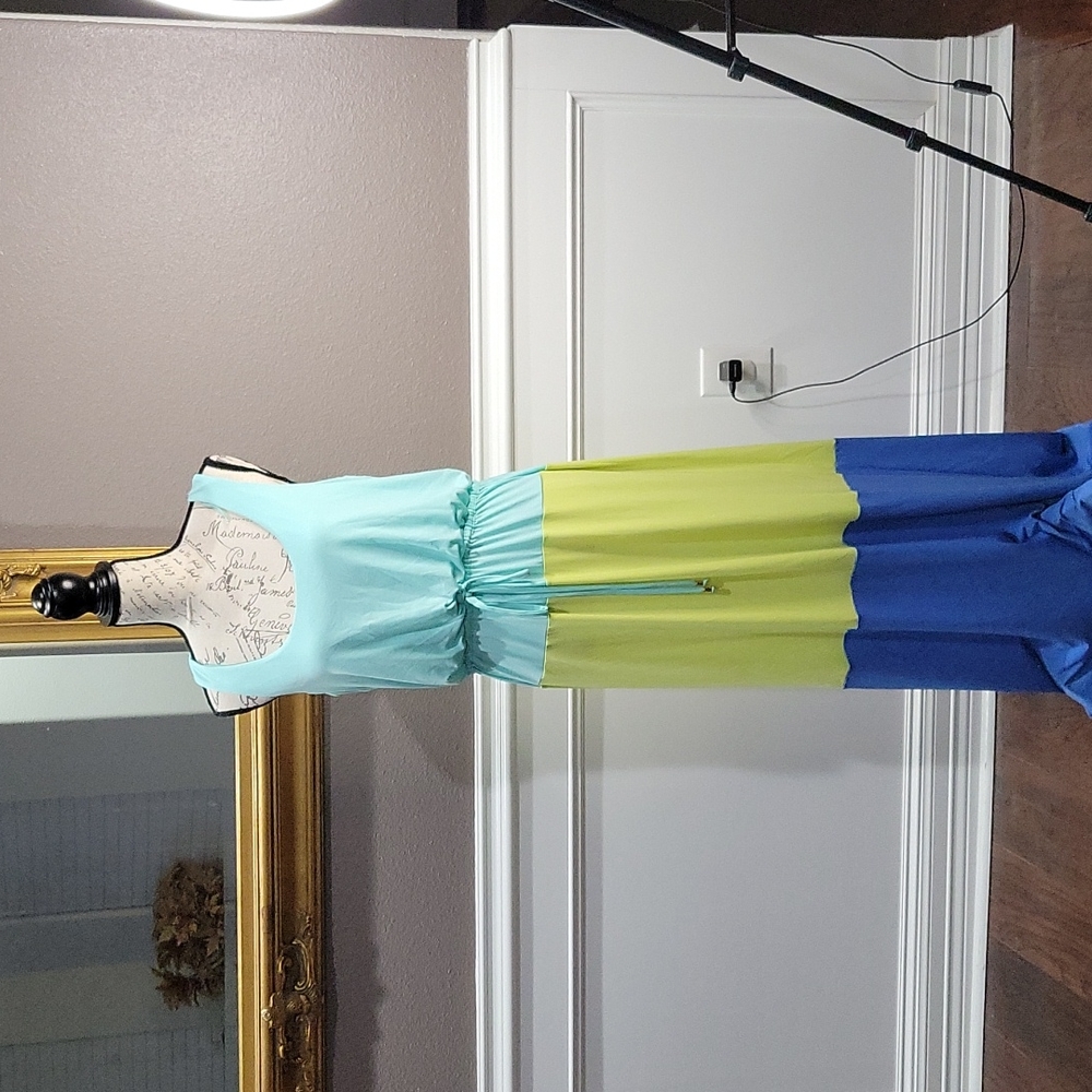 Multi Color Long Spring Dress Sleeveless by London Times